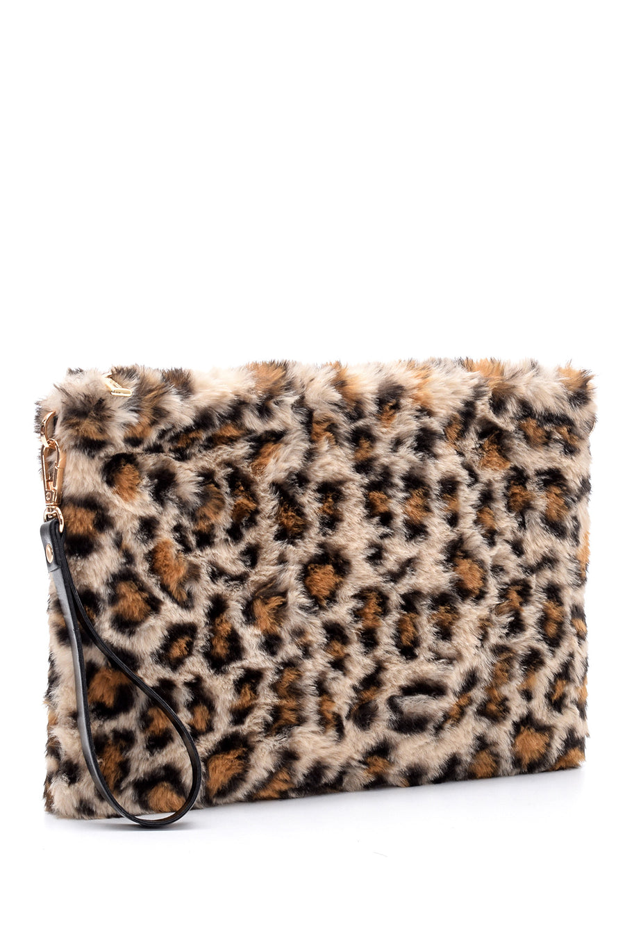 Kadın Peluş Leopar Portföy Çanta