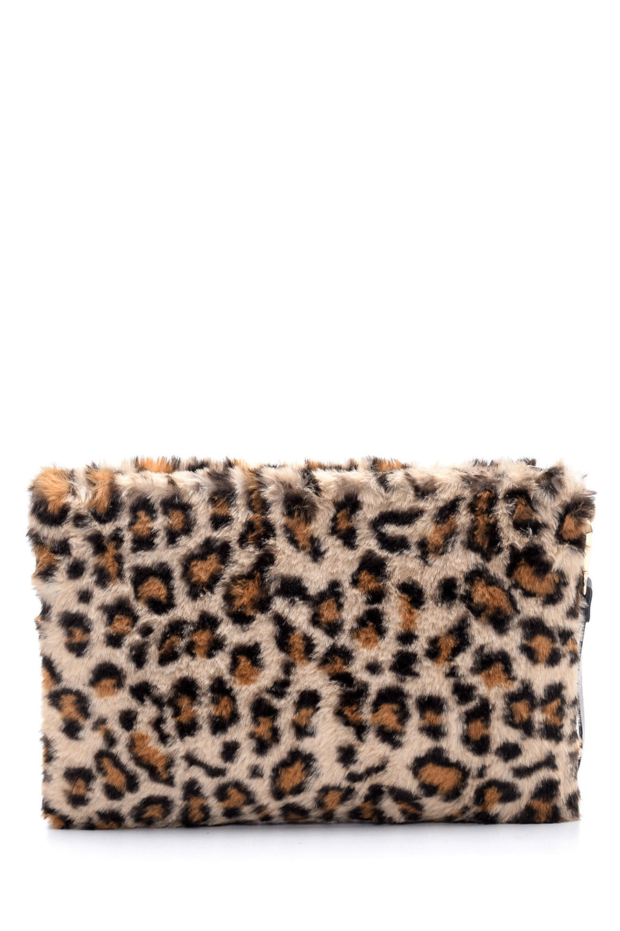 Kadın Peluş Leopar Portföy Çanta