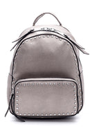 Women's Anthracite Synthetic Leather Backpack | Derimod