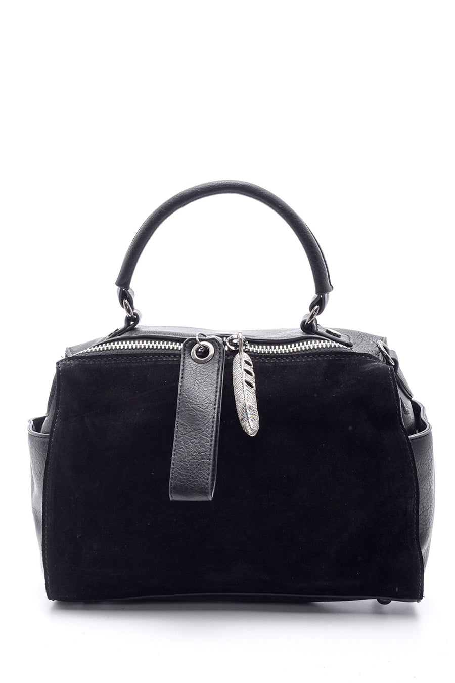 Women's Suede Detailed Shoulder Bag 19WBD266614 | Derimod