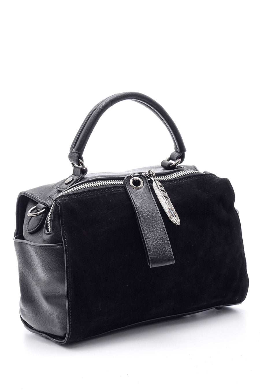 Women's Suede Detailed Shoulder Bag
