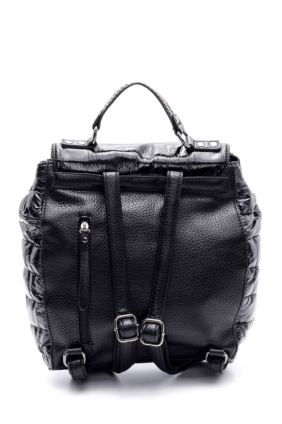 Women's Patent Leather Detailed Backpack