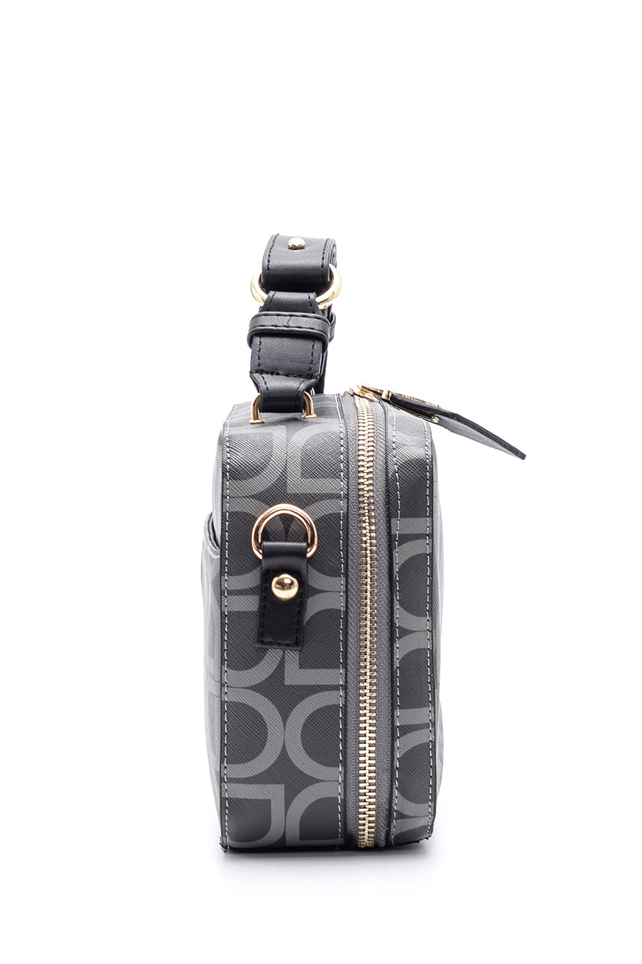 Women's Gray Synthetic Leather Shoulder Bag