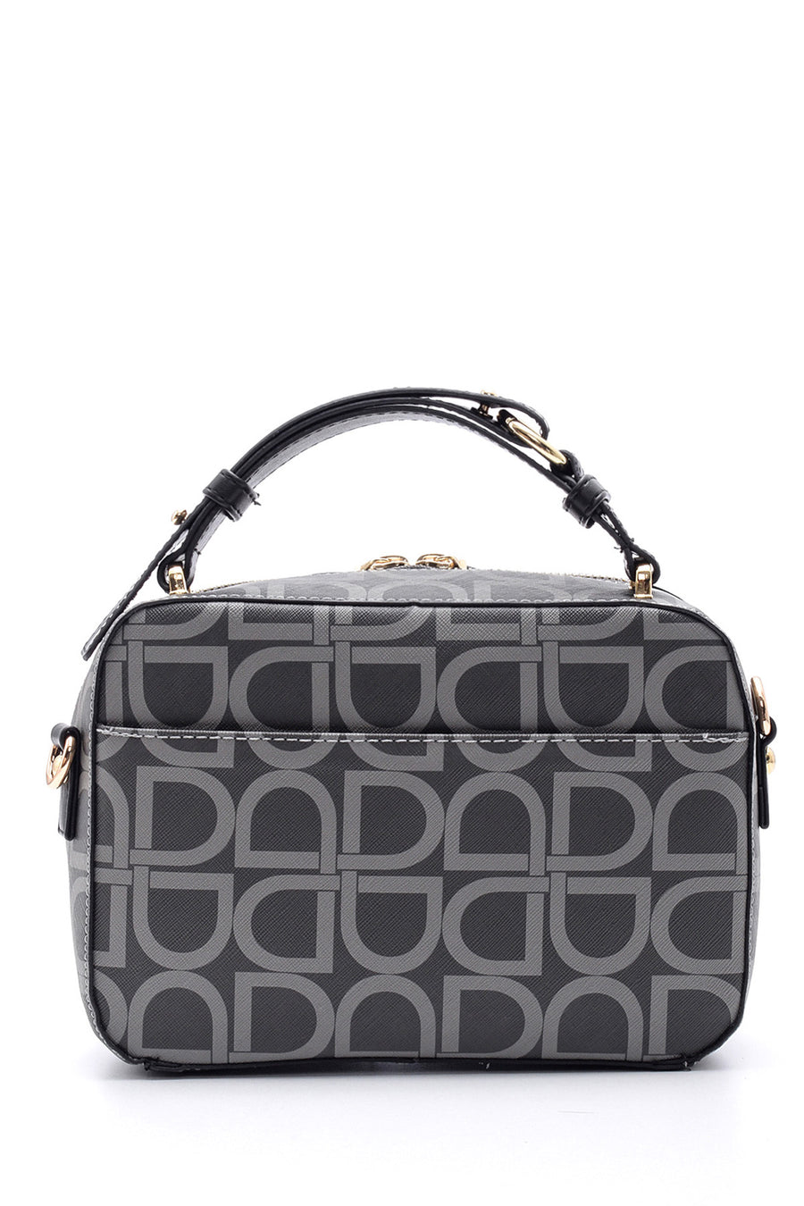 Women's Gray Synthetic Leather Shoulder Bag