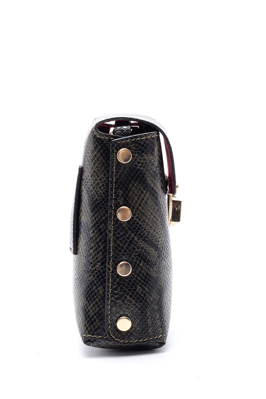 Women's Snakeskin Patterned Crossbody Bag