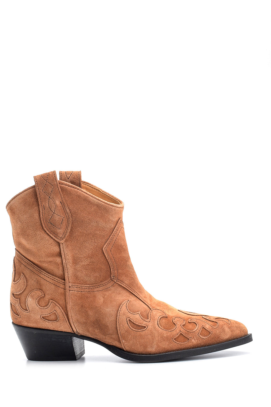 Women's Suede Leather Cowboy Boots 19WFD243210 | Derimod