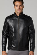 Tom Men's Black Leather Jacket | Derimod