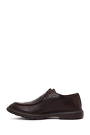 Male Brown Lace-up Leather Casual Shoes | Derimod