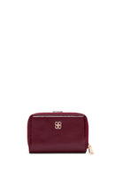 Women's Burgundy Patent Leather Wallet | Derimod
