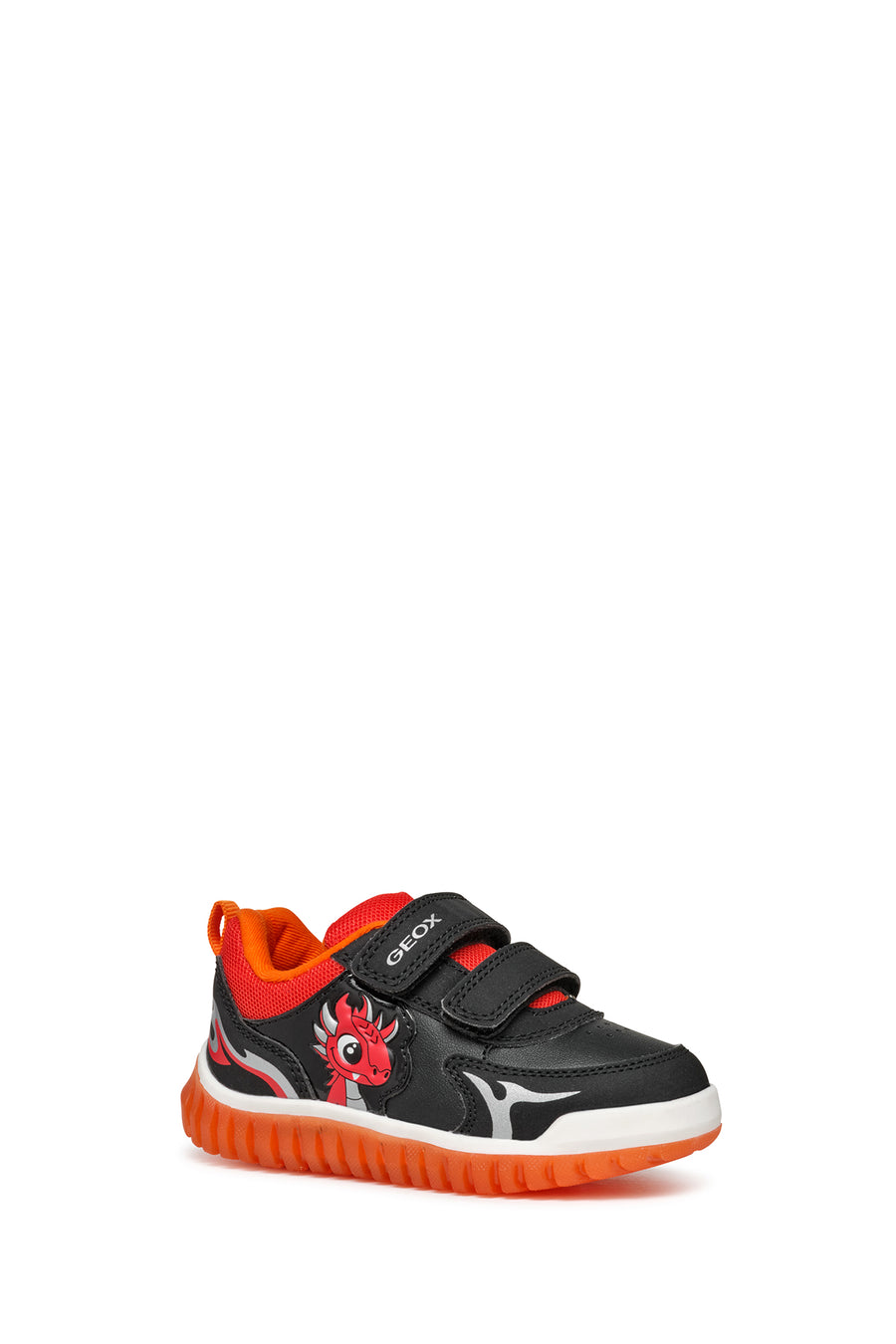 Geox Baby Boy Black Cowhide Leather Sneaker