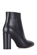 High Heeled Women's Leather Boots | Derimod