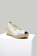 Women's White Leather Sandals | Derimod