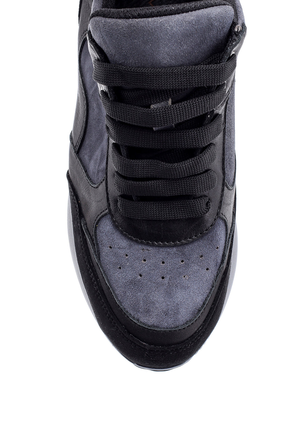 Kadın Yüksek Tabanlı Deri Sneaker