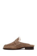 Woman Mink Suede Slipper | Derimod