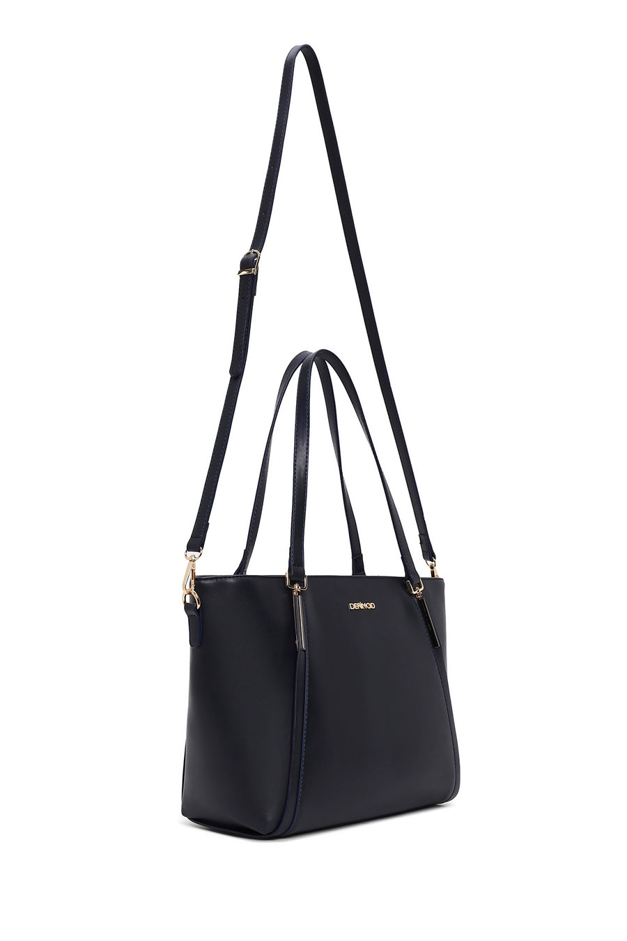 Woman Navy Long-Strap Classic Shoulder Bag