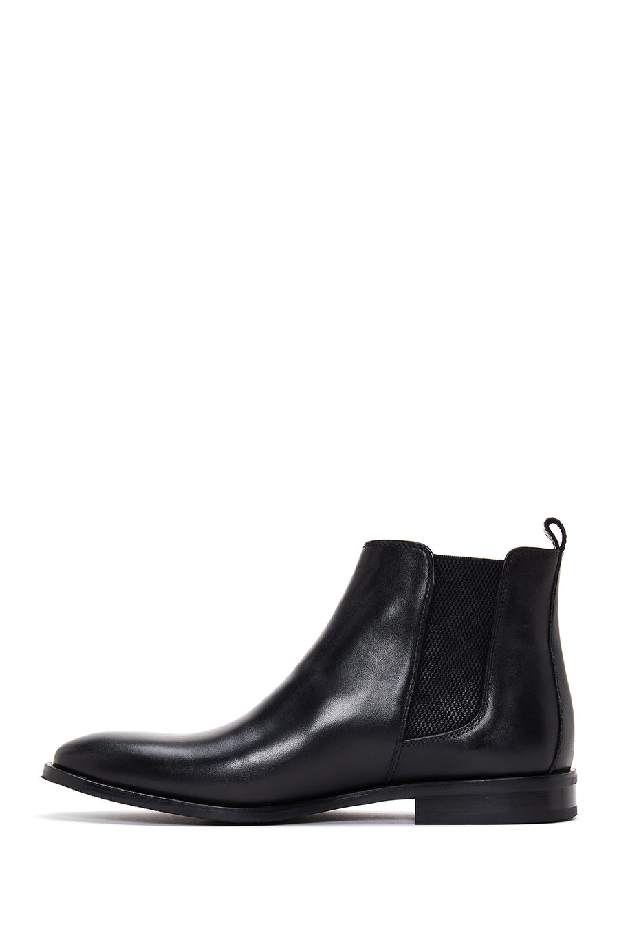 Men's Black Leather Casual Chelsea Boots
