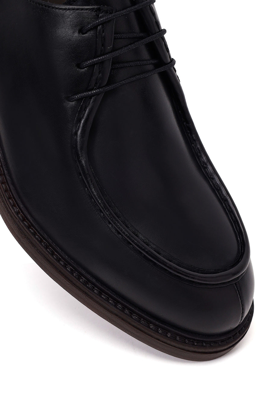 Derimod Black Erkek Siyah Bağcıklı Deri Casual Ayakkabı