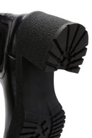 Women's Black Leather Heeled Chelsea Boots | Derimod