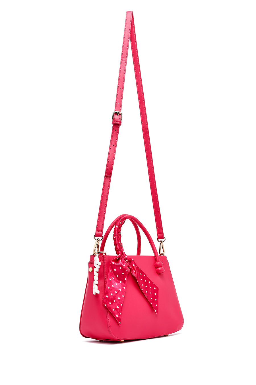 Women's Pink Long Strap Accessory Handbag