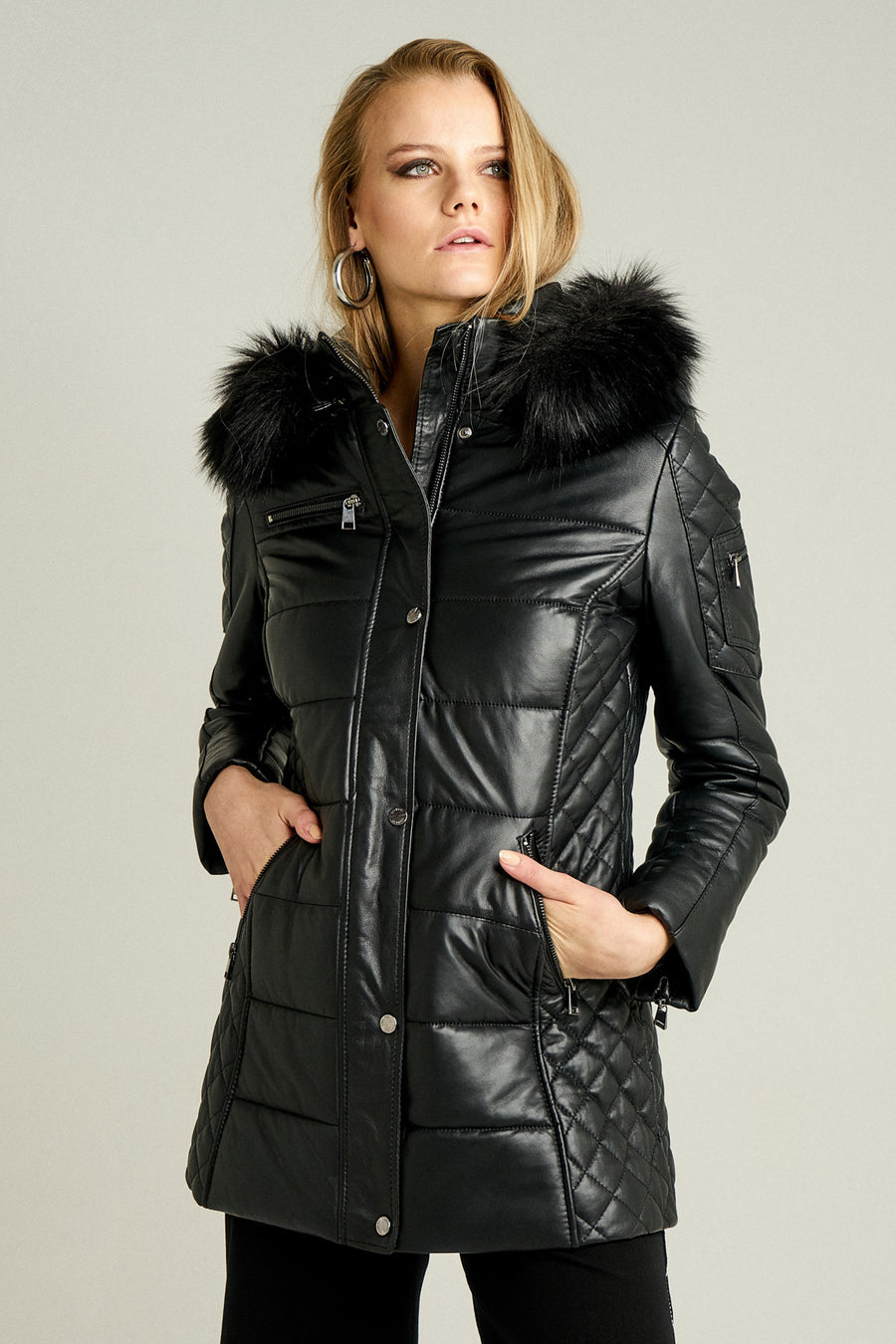 Blanch Long Women's Leather Jacket