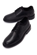 Male Black Lace-Up Leather Casual Shoes | Derimod