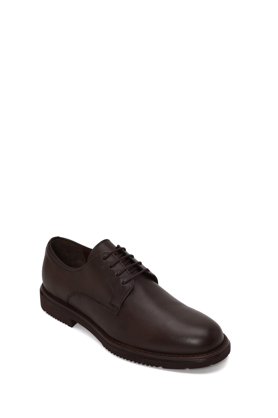Male Brown Lace-up Leather Casual Shoes