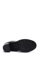 Women's Black Leather Platform High Heel Boots | Derimod