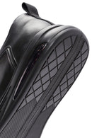Erkek Siyah Bağcıklı Deri Sneaker | Derimod