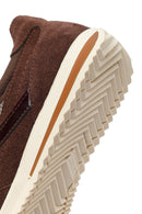 Women's Brown Lace-up Suede Leather Sneaker | Derimod