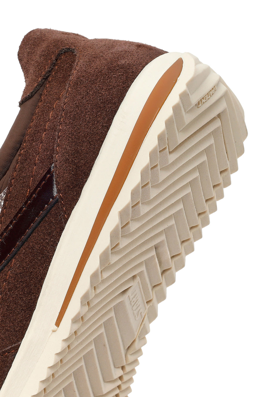 Women's Brown Lace-up Suede Leather Sneaker