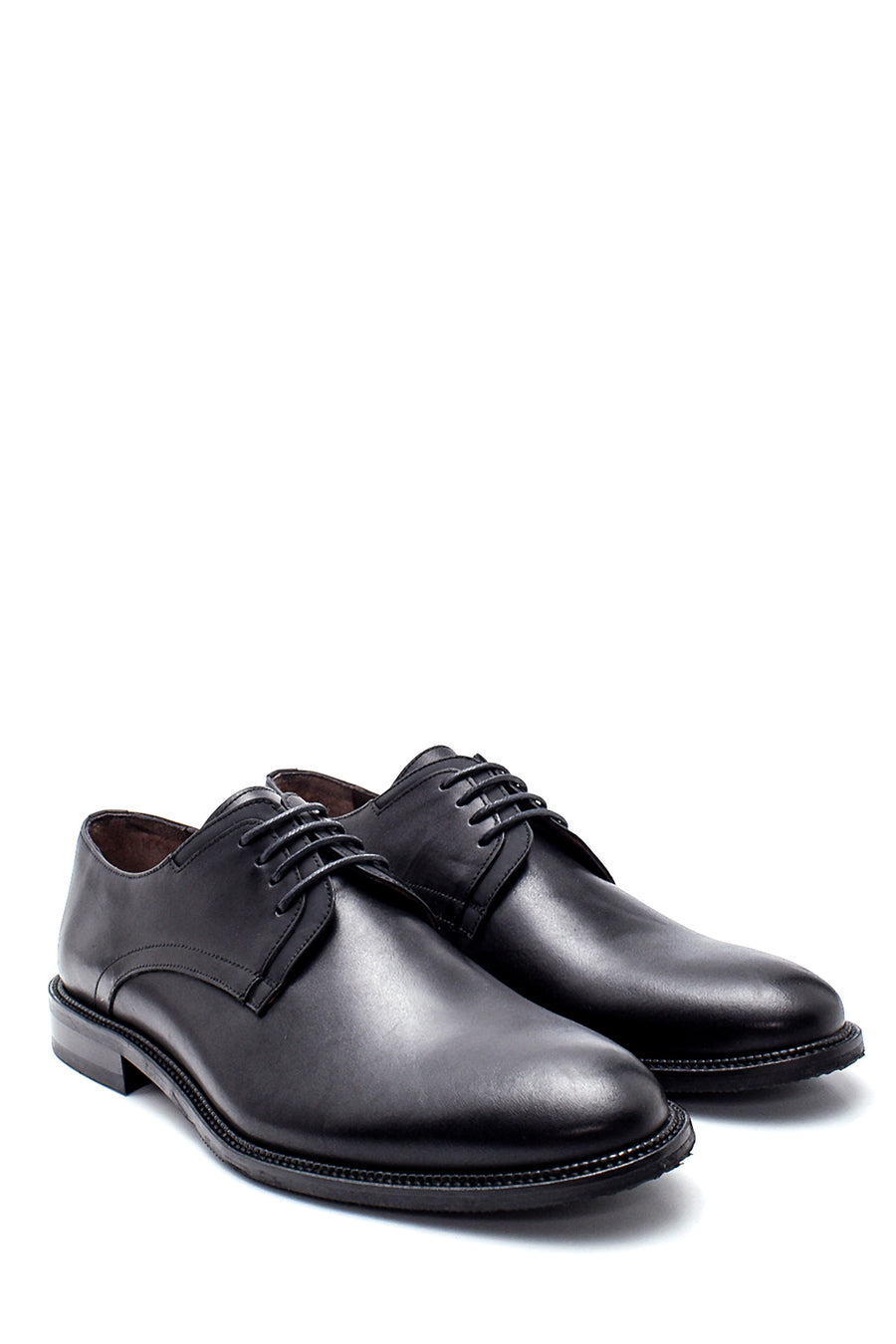 Men's Black Leather Casual Shoes