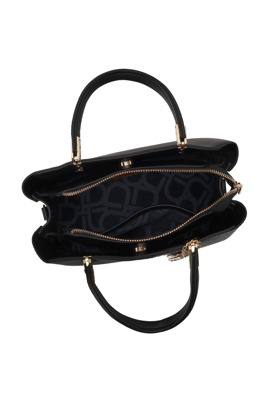 Woman Black Printed Long-Strap Shoulder Bag