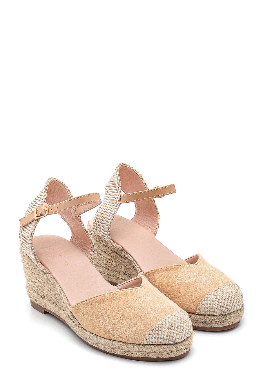 Women's Straw Wedge Heeled Sandals