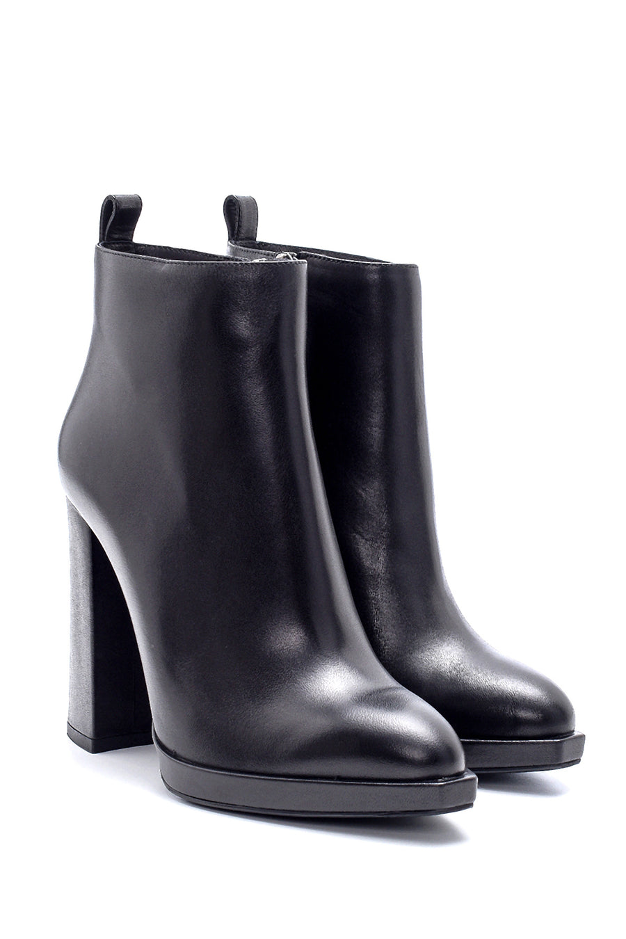 Women's Leather Heeled Boots