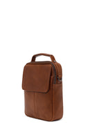 Male Brown Long Strap Leather Handbag | Derimod