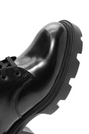 Women's Black Lace-Up Leather Oxford Shoes | Derimod