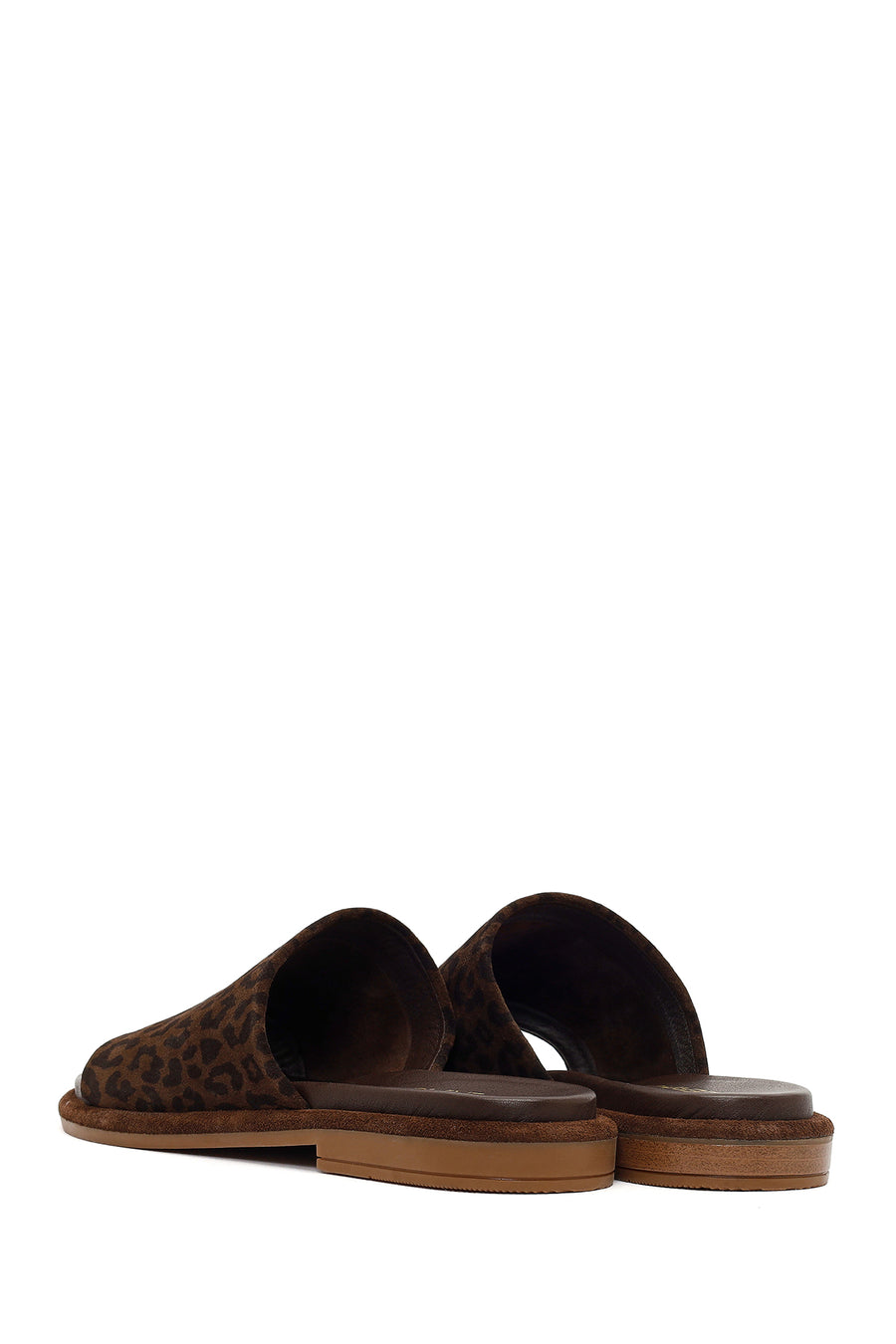 Women's Leopard Suede Leather Slippers