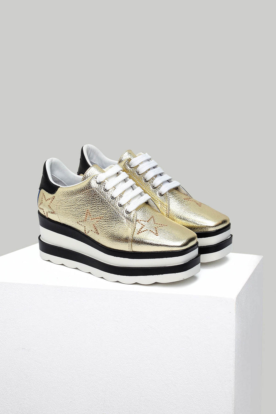 High-Sole Women's Leather Sneaker