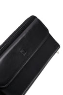 Men's Black Leather Mini Handbag | Derimod