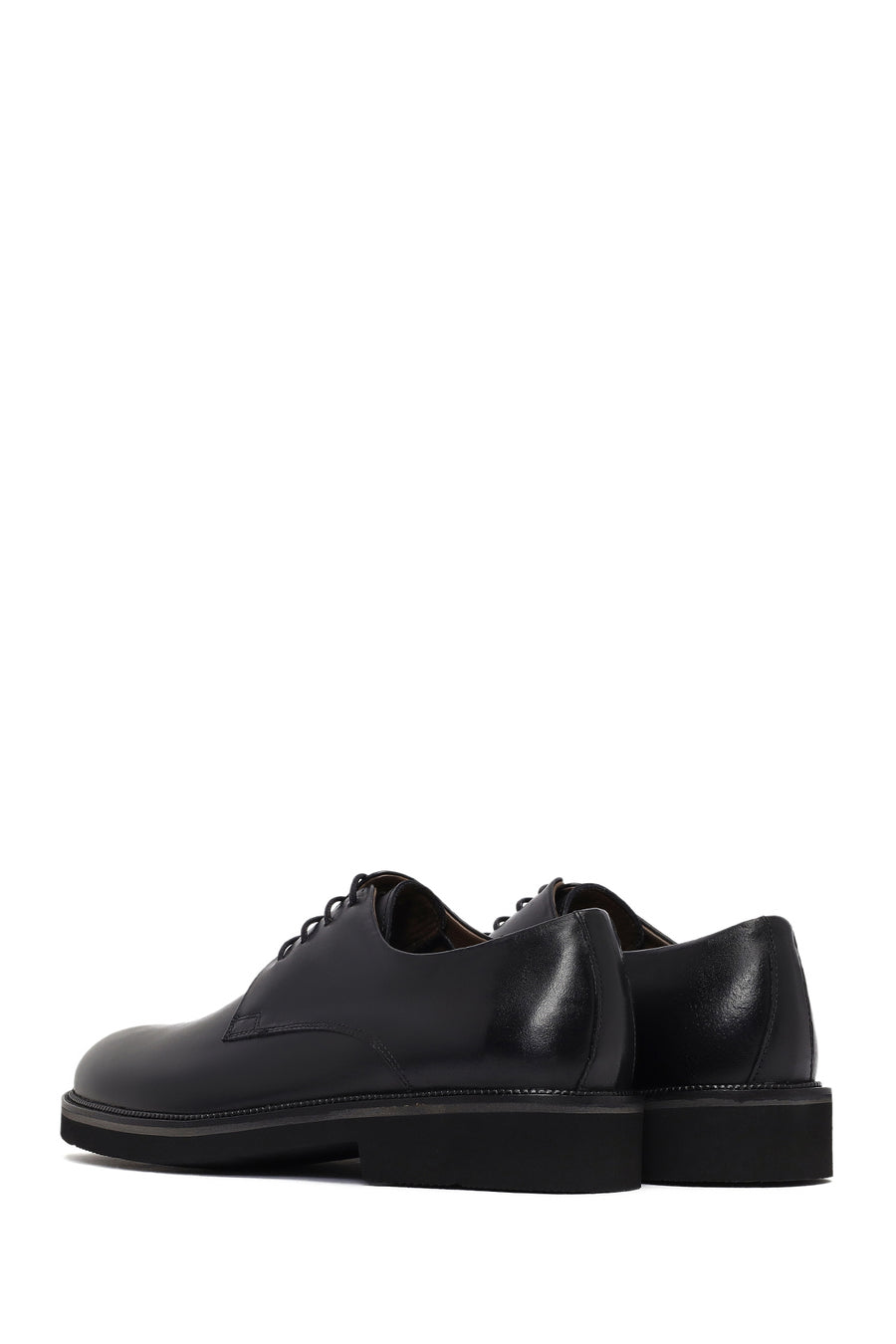 Men's Black Lace-Up Leather Classic Shoes