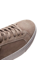 Women's Leather Suede Sneaker | Derimod