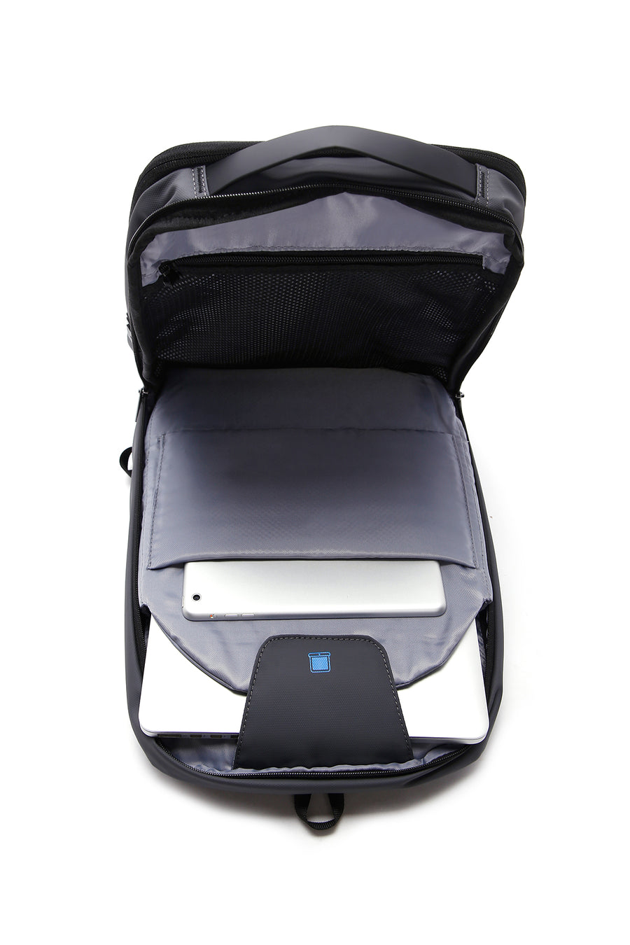 D-Pack Unisex Gray Technological Fabric Hardcase Backpack