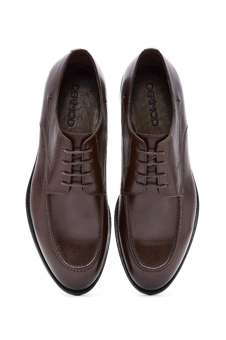 Men's Brown Laced Leather Classic Shoes