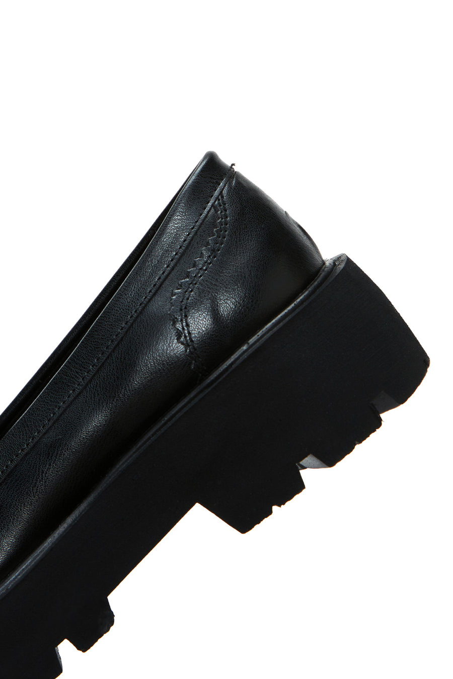 Women's Black Buckle Loafer