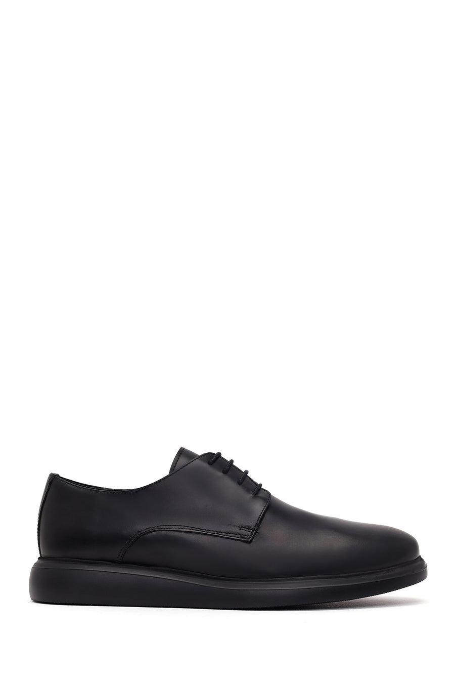 Male Black Lace-up Leather Casual Shoes WM800001DA | Derimod