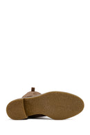 Women's Tan Suede Leather Boots | Derimod