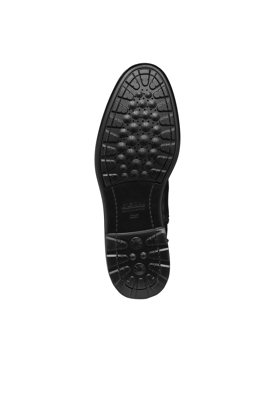 Geox Men's Black Walk Pleasure Lace-Up Leather Combat Boots