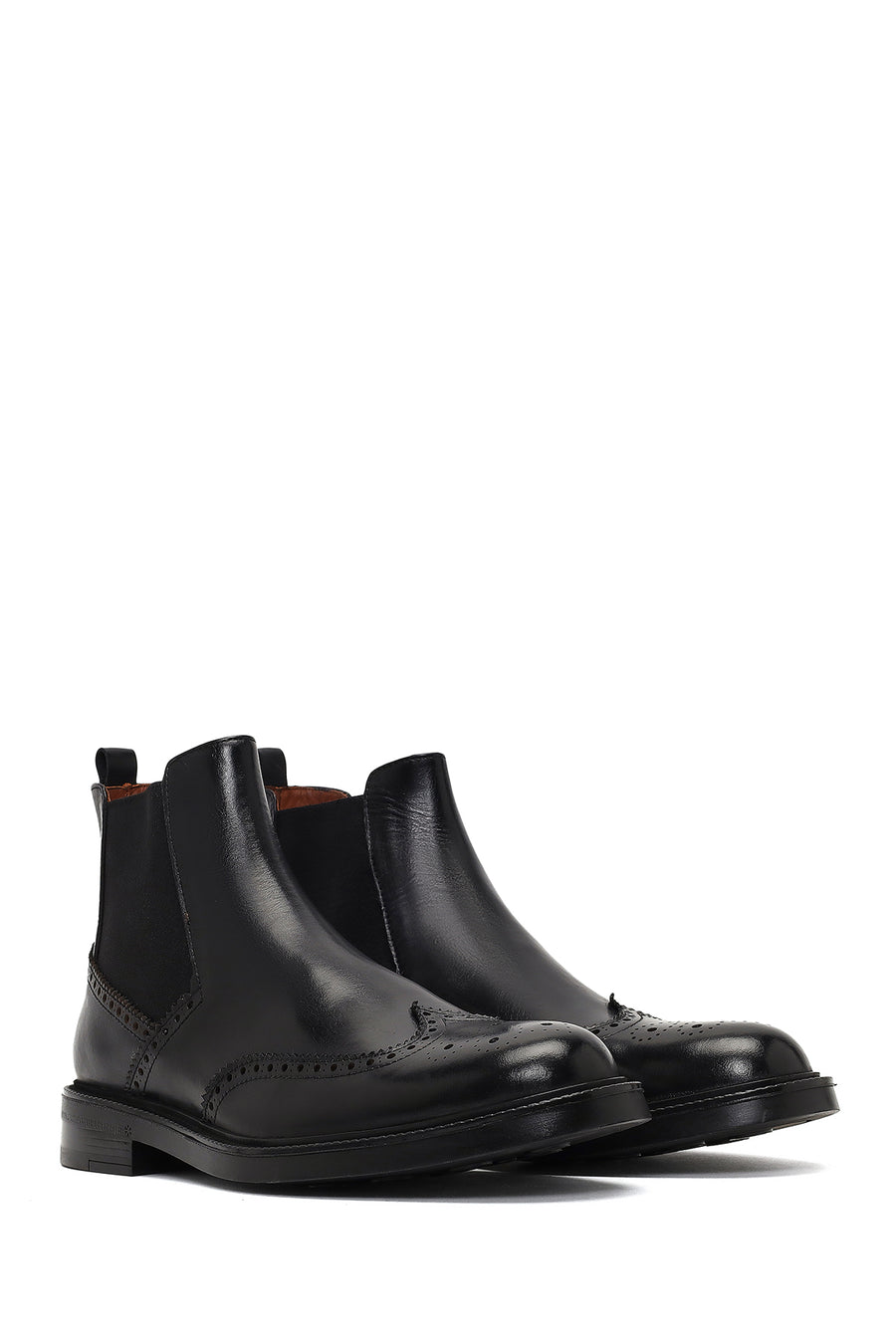 Men's Black Leather Chelsea Boot