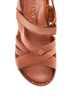 Kadın Taba Deri Comfort Sandalet | Derimod