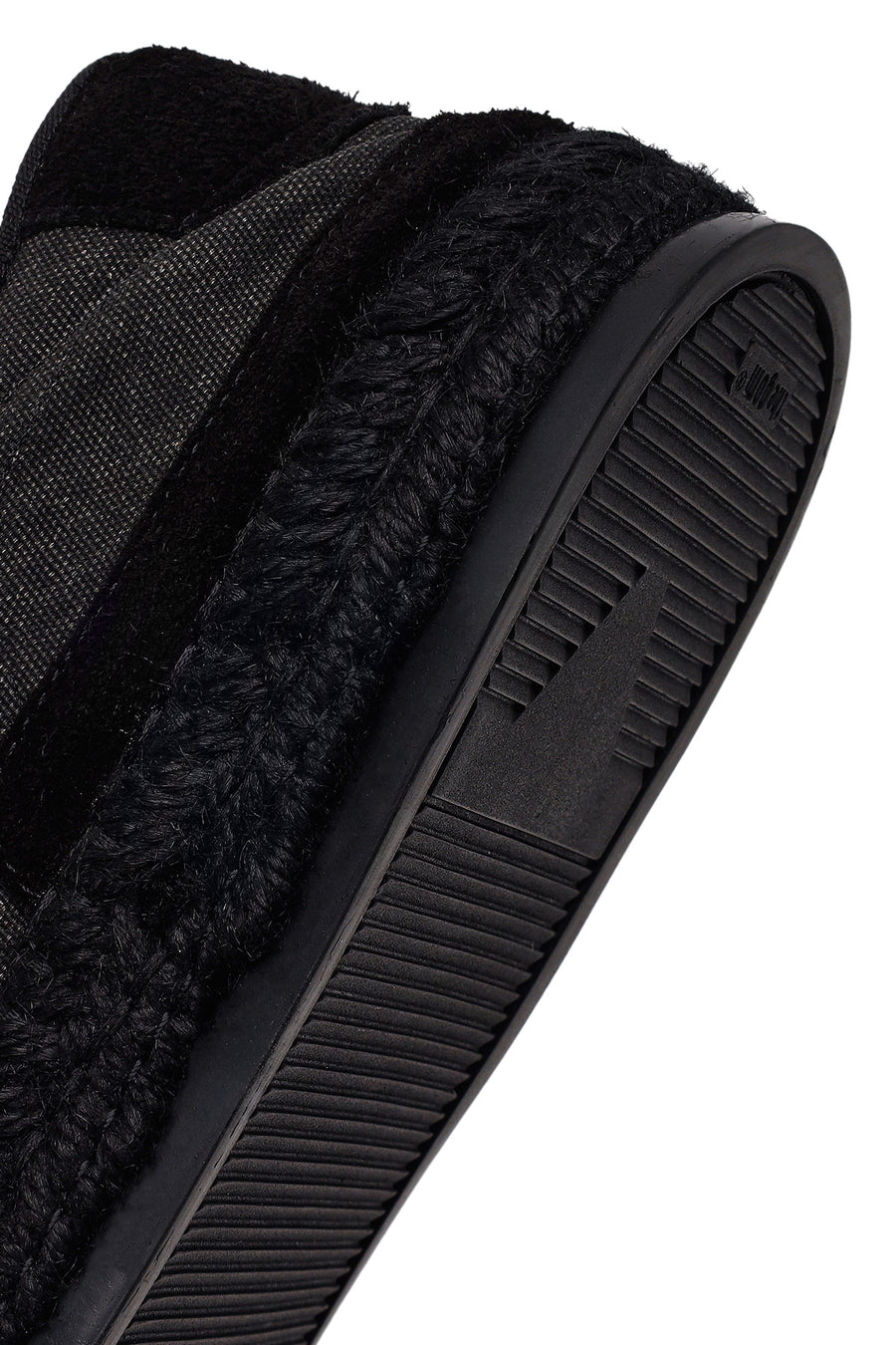 Male Black Lace-Up Thick-Soled Suede Espadrilles